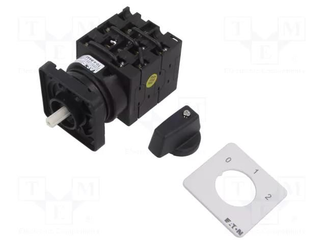 Switch: pole-changing cam switch; Stabl.pos: 3; 20A; 0-1-2; Pos: 3 EATON ELECTRIC T0-4-8440/E