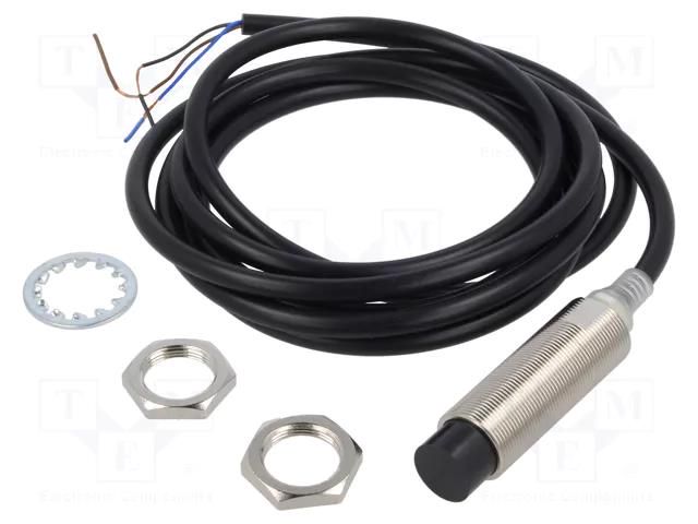 Sensor: inductive; OUT: PNP / NO; 0÷16mm; 10÷30VDC; M18; 2m; IP67 OMRON E2E-X16MB1TL18-2M