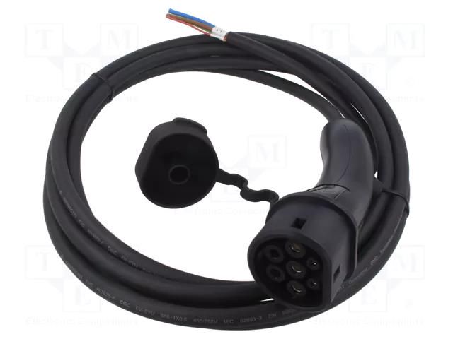Cable: eMobility; 1x0.5mm2,3x6mm2; 250V; 7.4kW; IP54; single-phase AMPHENOL HVCOIMBR6PF506L750
