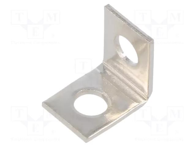 Angle bracket; W: 7.14mm; H: 9.53mm; L: 9.53mm; brass KEYSTONE KEYS633
