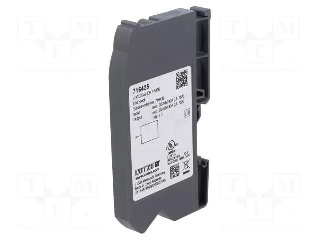 Fuse acces: end block LÜTZE LUTZE-716436