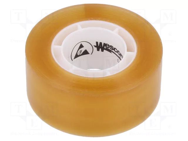 Tape: packaging; ESD; L: 32.9m; W: 24mm; Thk: 0.06mm; colourless DESCO EUROPE SCS-242292