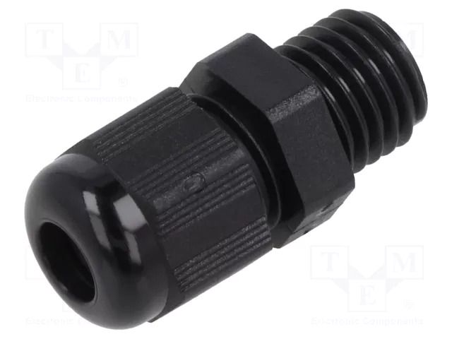 Cable gland; without nut; M12; 1.5; IP68; polyamide; black TE Connectivity 1SNG601015R0000