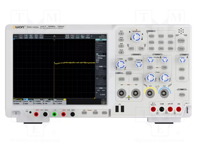 Oscilloscope: digital; Ch: 2; 100MHz; 1Gsps; 10Mpts; LCD TFT 10,4" OWON FDS1102A