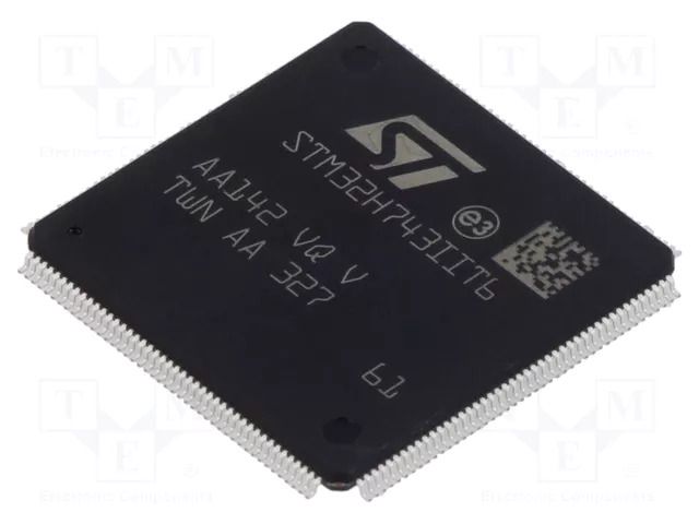 IC: STM32 ARM microcontroller; 400MHz; LQFP176; 1.62÷3.6VDC STMicroelectronics STM32H743IIT6