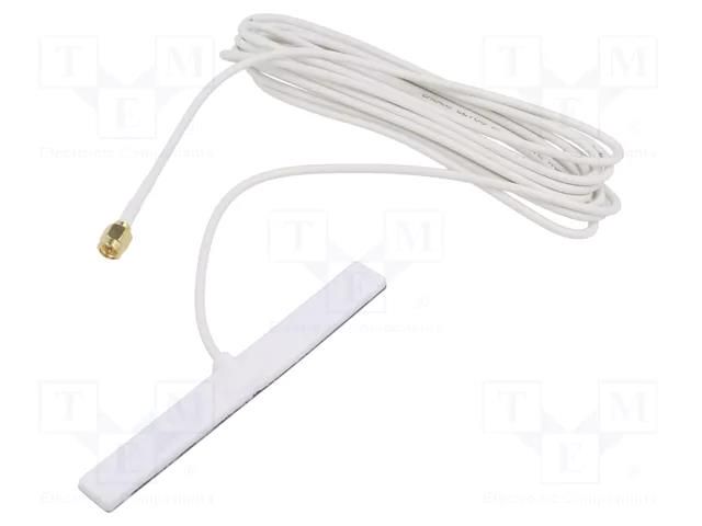 Antenna; 2G,3G,4G,5G,GSM,LTE; 2dBi,2.4dBi,4.6dBi,5.8dBi; glued 2J Antennas 5283PW300LL100WSMA