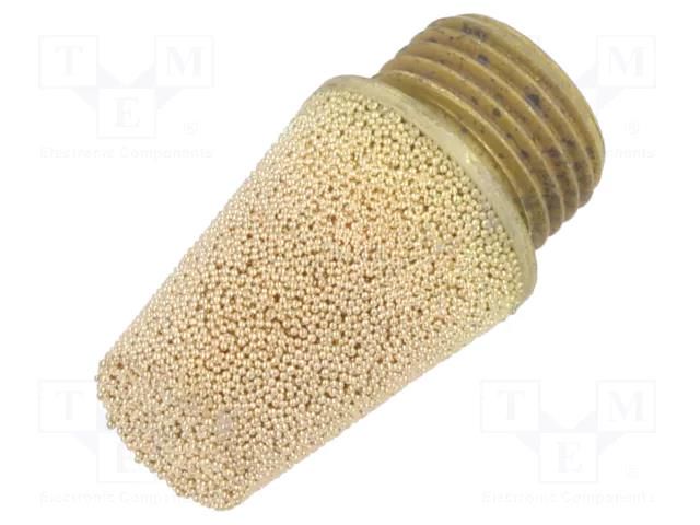 Sound suppression silencer; Thread: G 1/8"; sintered bronze PNEUMAT 7000-1/8