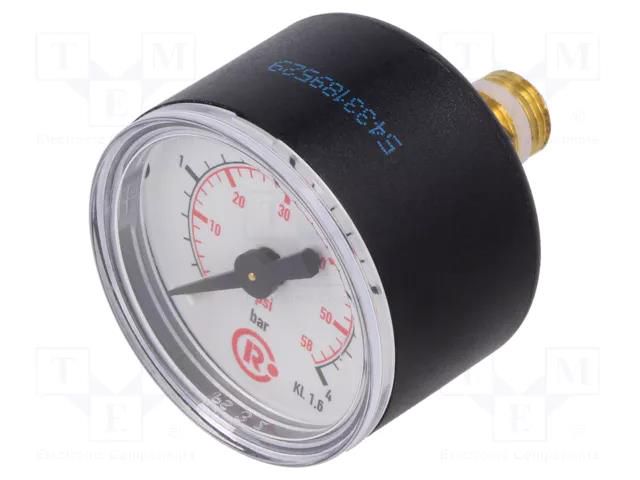 Manometer; 0÷4bar; G 1/8",rear connection; 40mm; Temp: -20÷60°C PNEUMAT 110.44-KD