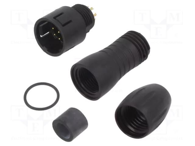 Connector: circular; 720; 125V; 2A; PIN: 8; plug; male; soldering BINDER 99-9125-00-08