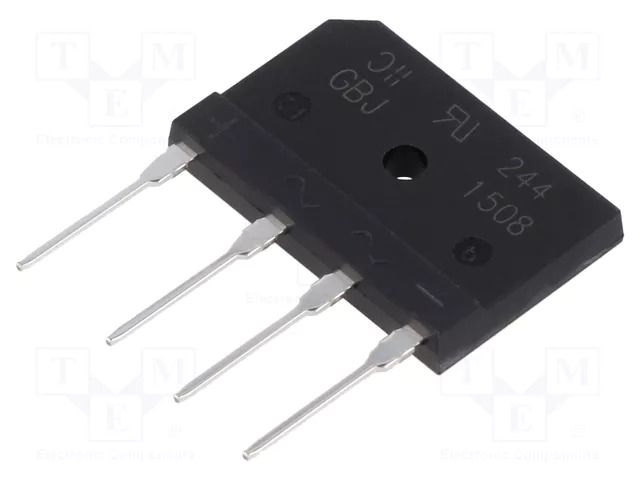Bridge rectifier: single-phase; Urmax: 800V; If: 15A; Ifsm: 240A DIODES INCORPORATED GBJ1508-F