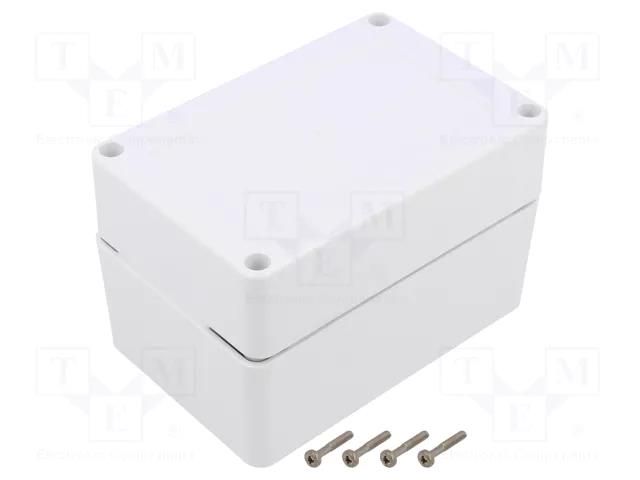 Enclosure: multipurpose; X: 120mm; Y: 80mm; Z: 75mm; ZP; ASA; white KRADEX ZP1208075SB-ASA