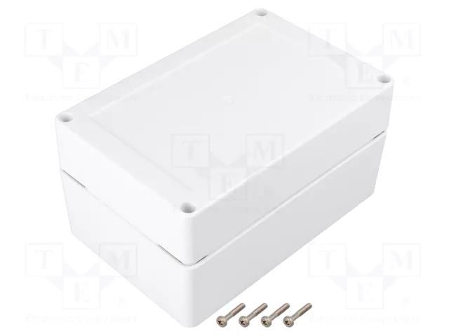 Enclosure: multipurpose; X: 150mm; Y: 100mm; Z: 75mm; ZP; ASA; white KRADEX ZP15010075SB-ASA