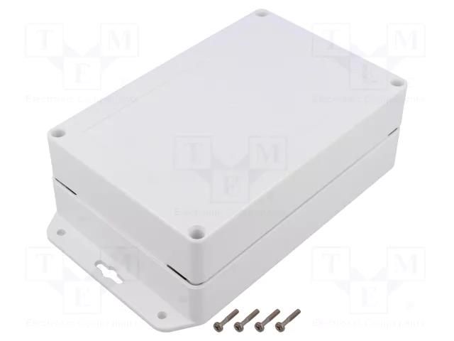 Enclosure: multipurpose; X: 180mm; Y: 120mm; Z: 60mm; ZP; ASA; white KRADEX ZP18012060SUB-ASA