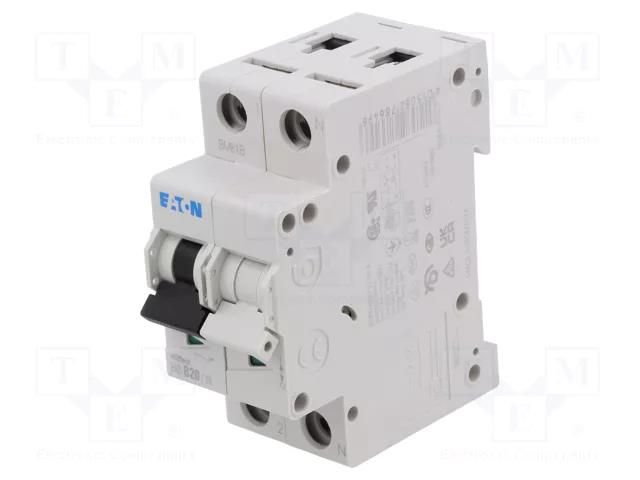 Circuit breaker; 230/400VAC; Inom: 20A; Poles: 1+N; Charact: B; 15kA EATON ELECTRIC FAZ-B20/1N