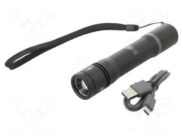 Torch: LED; luminous flux adjustment; 4h; IP66; Sniper 3.3 MACTRONIC THH0064