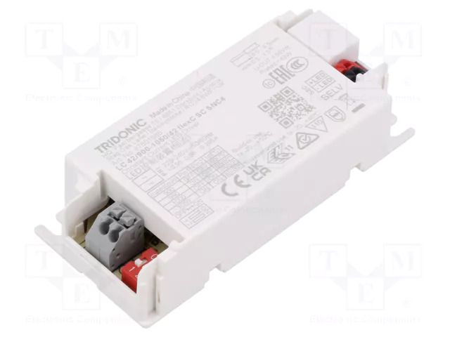 Power supply: switching; LED; 42W; 24÷42VDC; 900÷1050mA; IP20; LC TRIDONIC 87501085