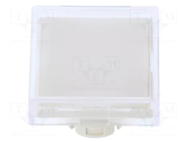 Actuator lens; 22mm; 61; transparent; plastic; Dim: 18x18mm EAO 61-9671.7