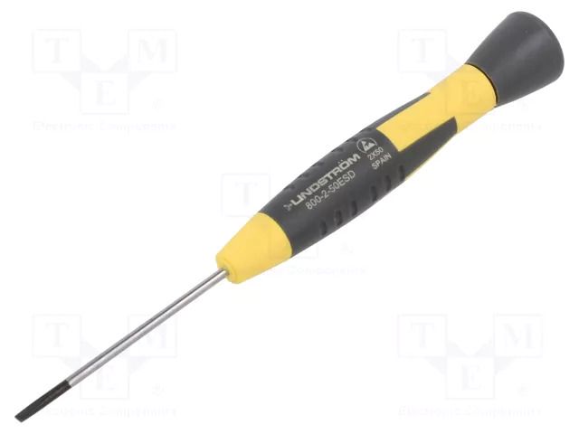 Screwdriver: precision; slot; 2.5x0.4mm; Blade length: 50mm; ESD LINDSTRÖM SA.800-2-50ESD