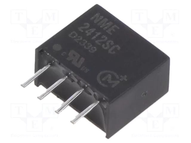 Converter: DC/DC; 1W; Uin: 21.6÷26.4VDC; Uout: 12VDC; Iout: 83mA; SIP Murata Power Solutions NME2412SC
