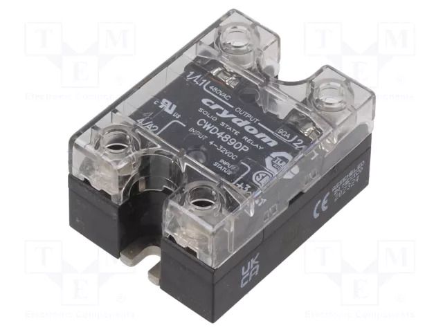 Relay: solid state; Ucntrl: 4÷32VDC; 90A; 48÷660VAC; CW48; 1-phase SENSATA / CRYDOM CWD4890P