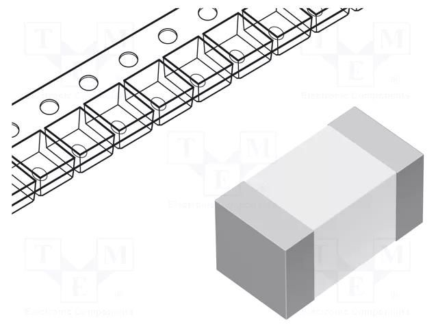 Fuse: fuse; 500mA; 350VAC; 250VDC; quick blow; ceramic; SMD EATON/BUSSMANN TR-1245UMFF500-R