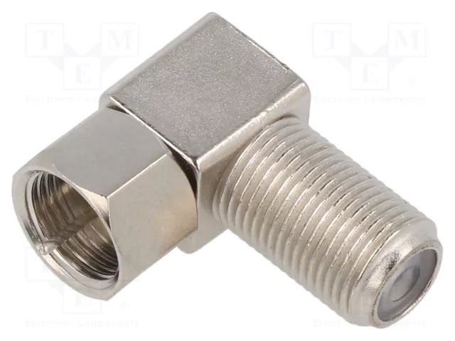 Adapter; F male,F female; Insulation: POM; 75Ω; brass; 2GHz AMPHENOL RF 222F-90