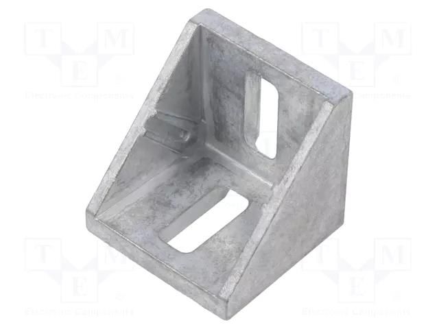 Angle bracket; for profiles; Width of the groove: 8mm; W: 40mm FATH FA-093W402N08R