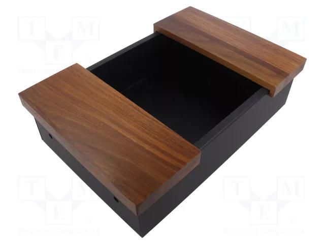 Enclosure: enclosure base; X: 203mm; Y: 305mm; Z: 76mm; 1441; steel HAMMOND HM-1441-24BK3CWW