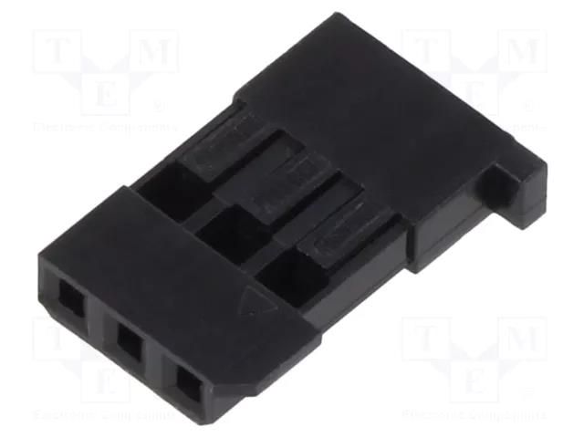Connector: wire-wire/PCB; plug; female; PIN: 3; 3A; 250V; crimped HSM H2555-03PYFB00R
