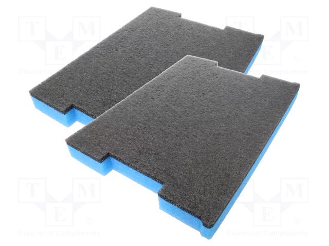 Foam insert; graphite-blue; 433x315x40mm; 2pcs. LeanFoam LF-AB-BOSCH