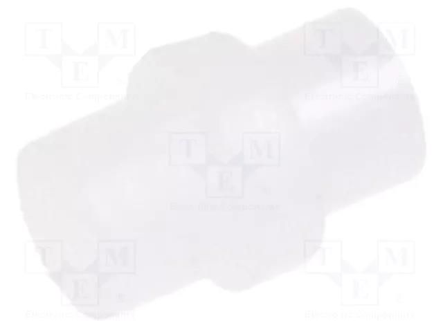 Fiber for LED; Ø3mm; L: 3.2mm; round; Front: flat; straight; PLP1 BIVAR PLP1-125-FD