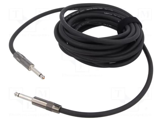 Cable; Jack 6,3mm 2pin plug,both sides; 9m; black; 0.55mm2 TASKER TAS-TK149SS