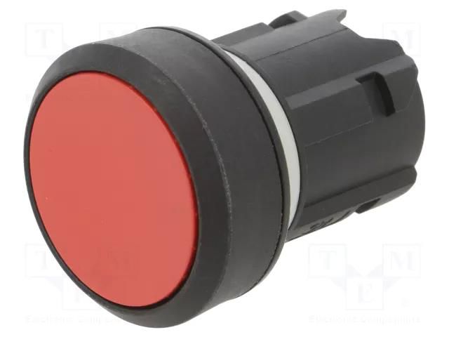 Switch: push-button; 22mm; Stabl.pos: 1; red; none; flat; SIRIUS ACT SIEMENS 3SU1000-0AB20-0AA0