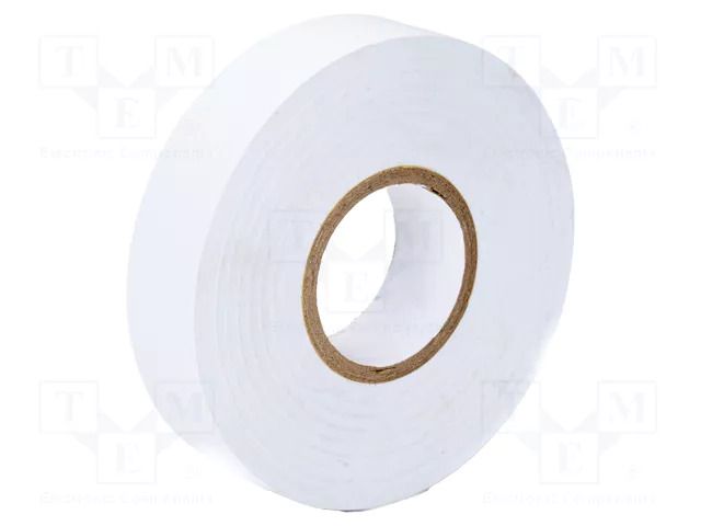 Tape: electrical insulating; W: 19mm; L: 20m; Thk: 0.13mm; white PARTEX PA-IT-1-9