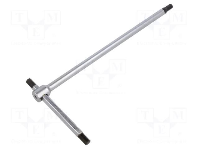 Wrench; hex key; HEX 6mm; Overall len: 215mm; Kind of handle: T BETA BE951/6