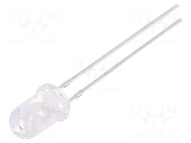 LED; UV; 30°; 20mA; 114mW; λd: 360÷370nm; 3÷3.8VDC; THT; Front: convex OPTOSUPPLY OSV1YL5A31A