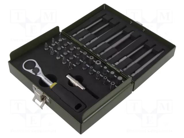 Kit: screwdriver bits; Kit: rattle,screwdriver bits; bag; 36pcs. PROXXON PR23109