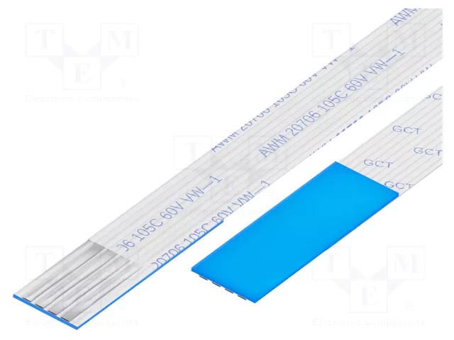 FFC tape; Cores: 4; Tape ph: 1mm; L: 30mm; 1A; 60V; Plating: tinned GCT 10-04-D-0030-C