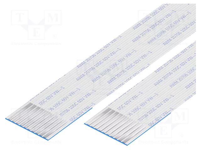 FFC tape; Cores: 10; Tape ph: 1mm; L: 76mm; 1A; 60V; FFC10-TIN GCT 10-10-A-0076-C