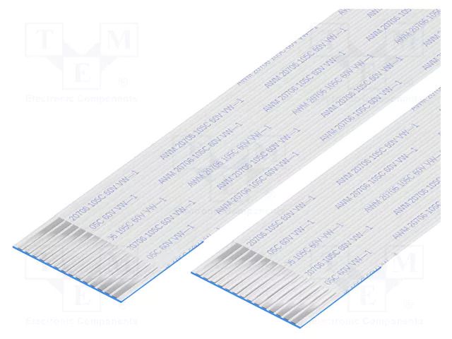 FFC tape; Cores: 14; Tape ph: 1mm; L: 76mm; 1A; 60V; FFC10-TIN GCT 10-14-A-0076-C