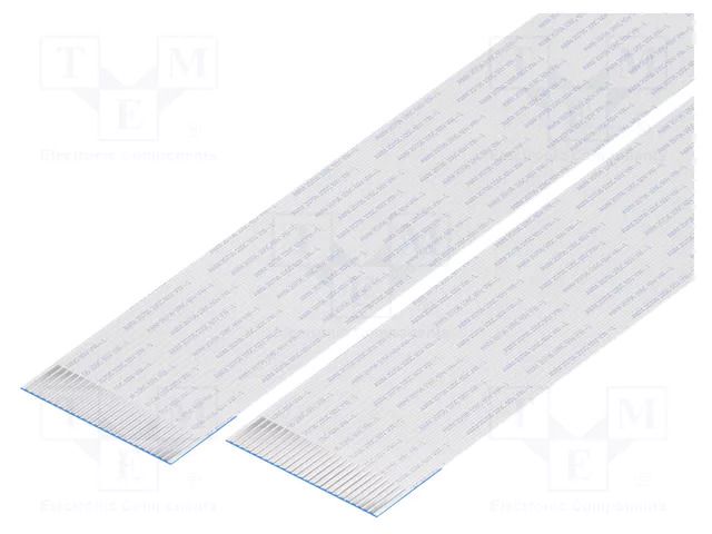 FFC tape; Cores: 25; Tape ph: 1mm; L: 279mm; 1A; 60V; FFC10-TIN GCT 10-25-A-0279-C