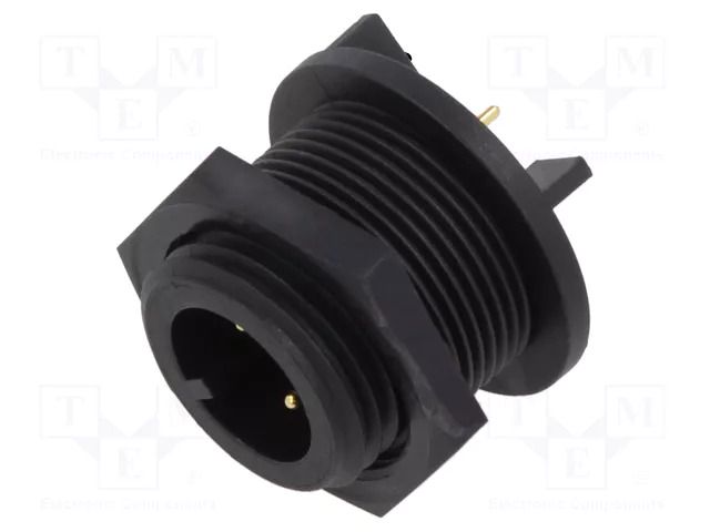 Connector: circular; socket; male; PIN: 2; 250V; Buccaneer 400; IP68 BULGIN PX0413/02P/PC