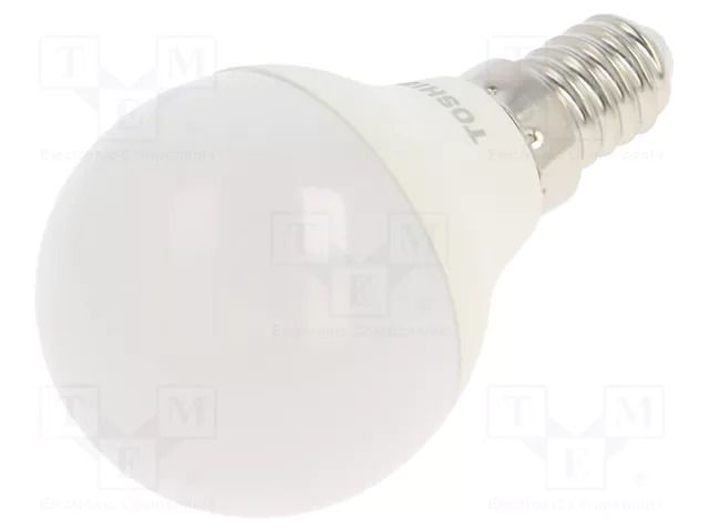 LED lamp; neutral white; E14; 230VAC; 470lm; 4.7W; 180°; 4000K TOSHIBA LED LIGHTING 4711112384792