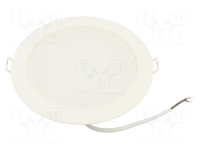Lamp: LED downlight; 230VAC; 16W; cool white; 110°; 6500K; IP20 TOSHIBA LED LIGHTING 4711112387861