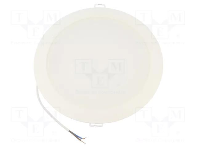 Lamp: LED downlight; 230VAC; 24W; cool white; 110°; 6500K; IP20 TOSHIBA LED LIGHTING 4711112387892