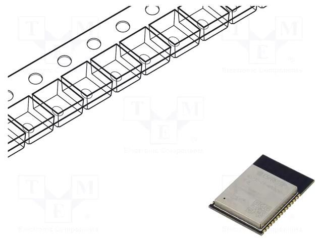 Module: IoT; Bluetooth: 5.3,BLE; WiFi; PCB; IEEE 802.11a/b/g/n/ax ESPRESSIF ESP32C6-WROOM-1-N4