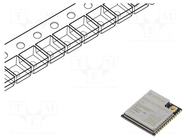 Module: IoT; Bluetooth: 5.3,BLE; WiFi; external; SMD; 18x19.2x3.2mm ESPRESSIF ESP32C6-WROOM1U-N8