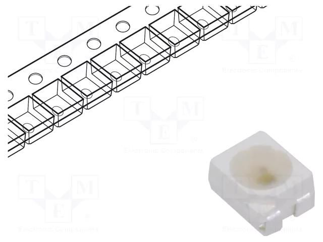Programmable LED; RGB; SMD; 3528,PLCC4; 4.2÷5.5VDC; 3.5x2.8x1.9mm LITEON LTST-E683CEGBW