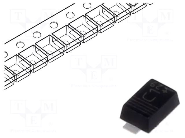 Diode: Schottky rectifying; CFP3,SOD123W; SMD; 40V; 2A; reel,tape NEXPERIA PMEG4020ETR.115