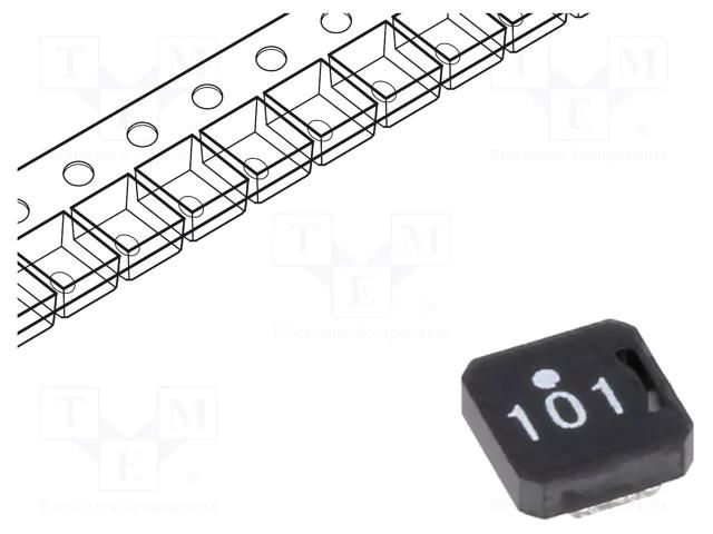 Inductor: ferrite; SMD; 100uH; 0.52A; 1581mΩ; ±20%; VLCF TDK VLCF5020T-101MR27